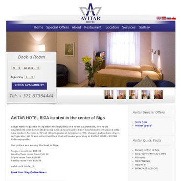 Avitar hotelis, Ravits, SIA