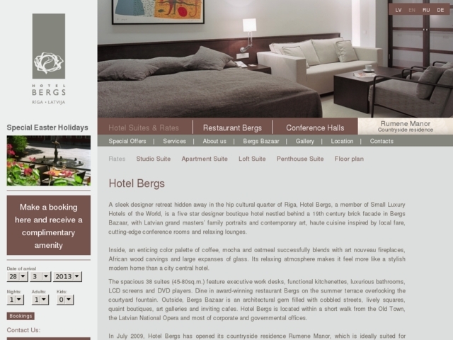 Hotel Bergs, viesnīca, SIA