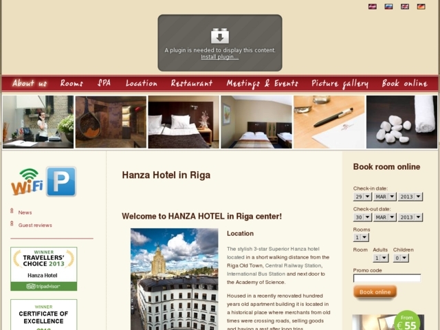 Hanza Hotel, SIA