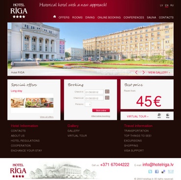 Rīga viesnīca, Hotel Rīga, SIA