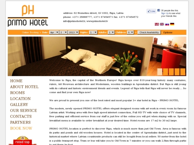 Primo Hotel viesnīca, RDA hotel, SIA