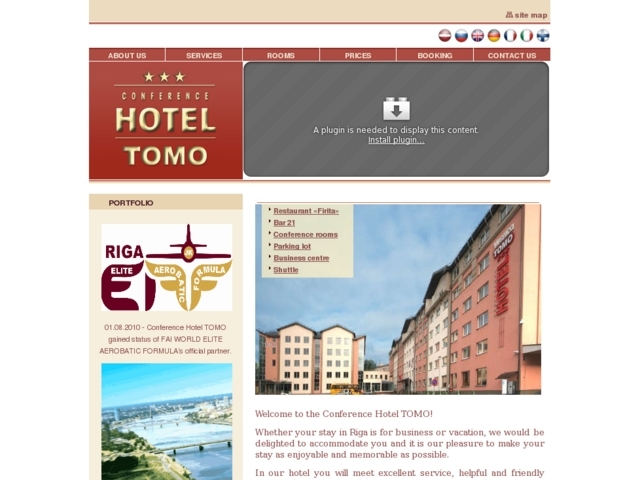 Tomo hotel viesnīca, Biznesa centrs Tomo, SIA