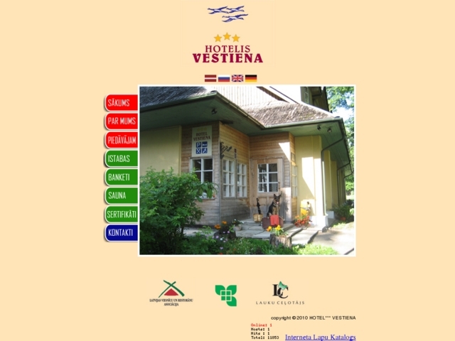 Hotelis Vestiena ***, Gaiziņa Birzes, SIA